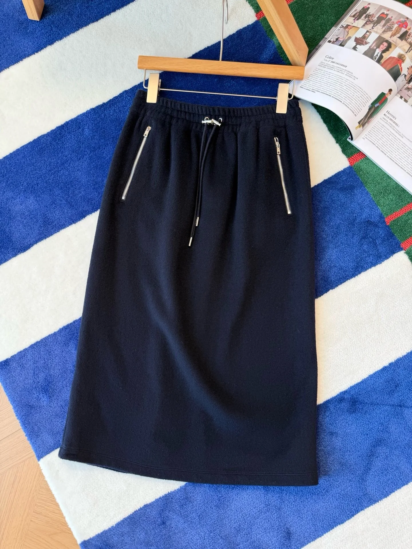 PRADA Skirts Navy Blue-Silver S-L C25202609060026 - Image 7