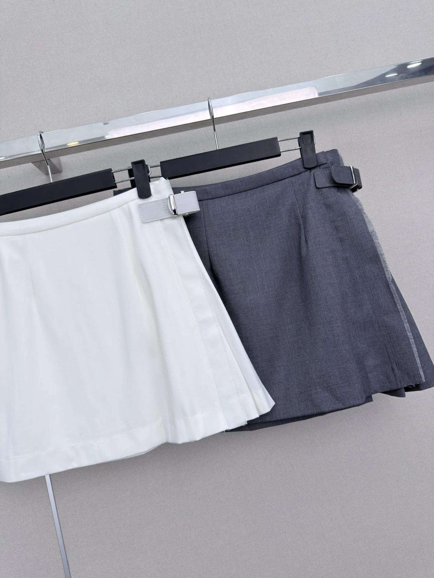 PRADA Skirts White-Gray S-L A80202609062641 - Image 2