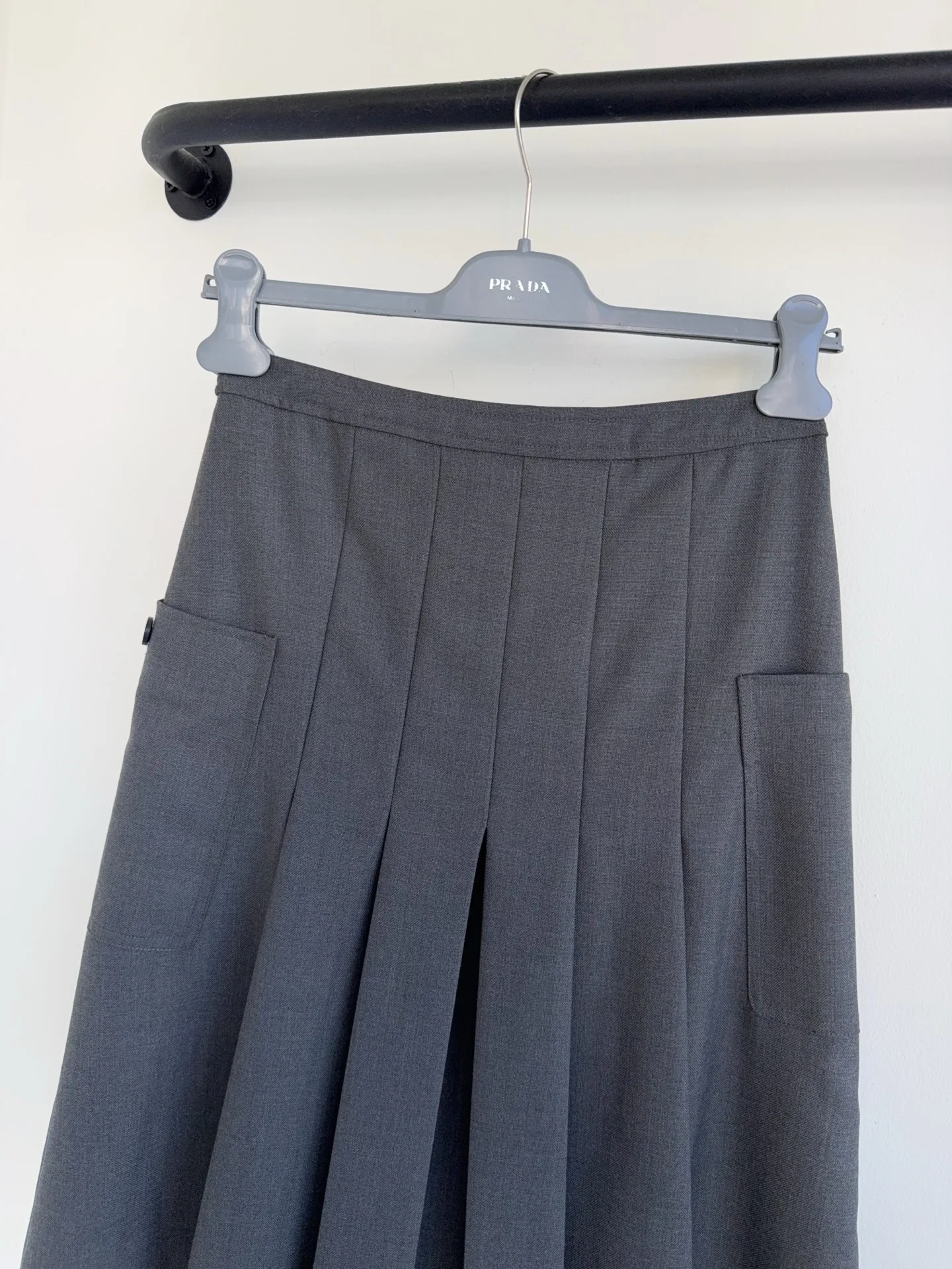 PRADA Skirts Wool Gray 36-40 C80202609062864 - Image 2