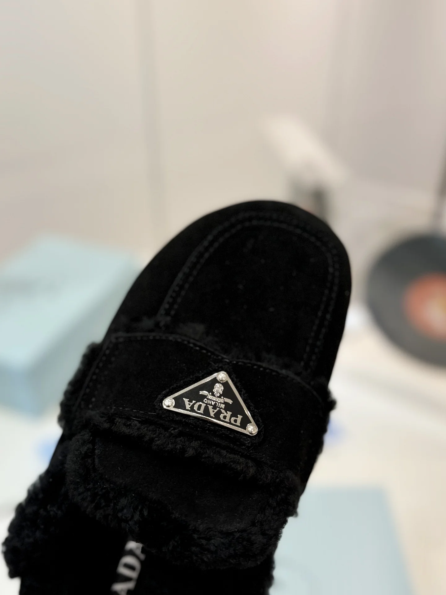 PRADA Slippers Black-Silver B60202609110656 - Image 5