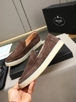 Alternative view of PRADA Sneakers Leather Brown-Cream EU38-44 B20202609112035