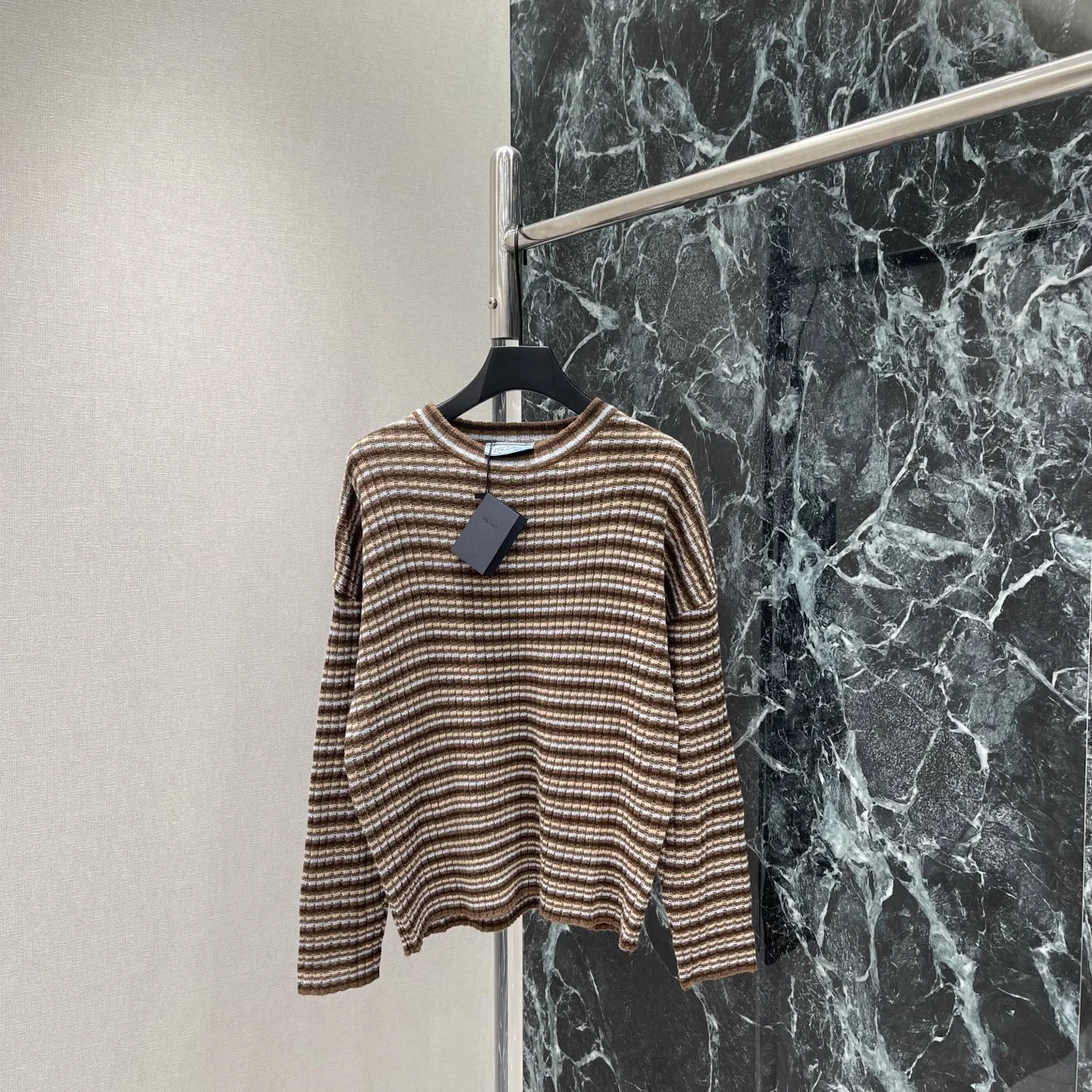 PRADA Sweaters Brown-White S-L B20202609061646