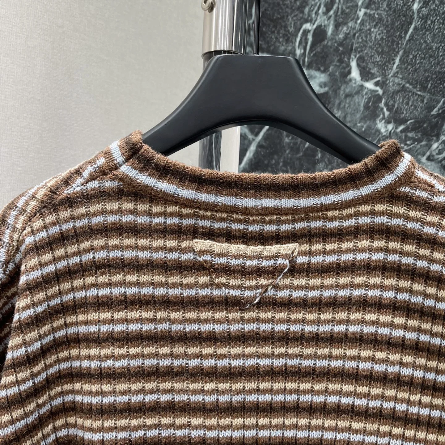PRADA Sweaters Brown-White S-L B20202609061646 - Image 8