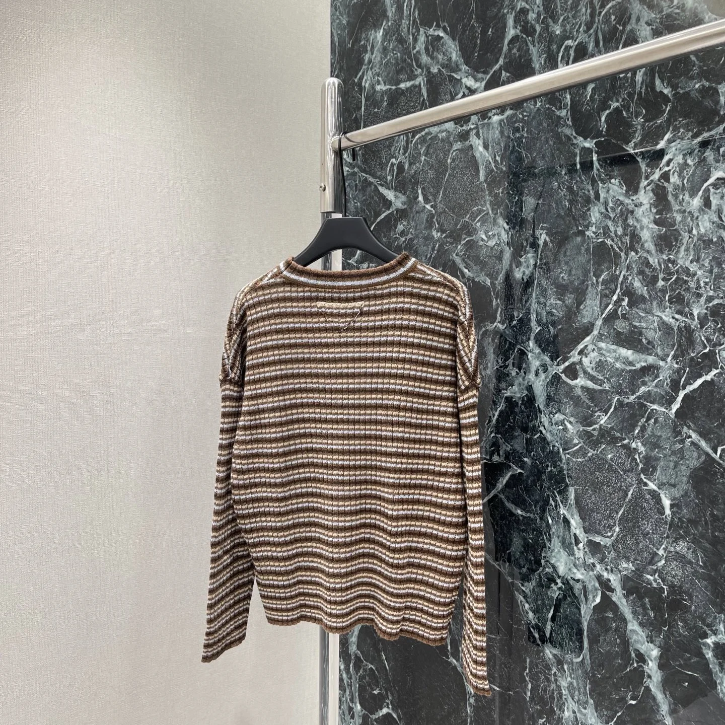 PRADA Sweaters Brown-White S-L B20202609061646 - Image 9