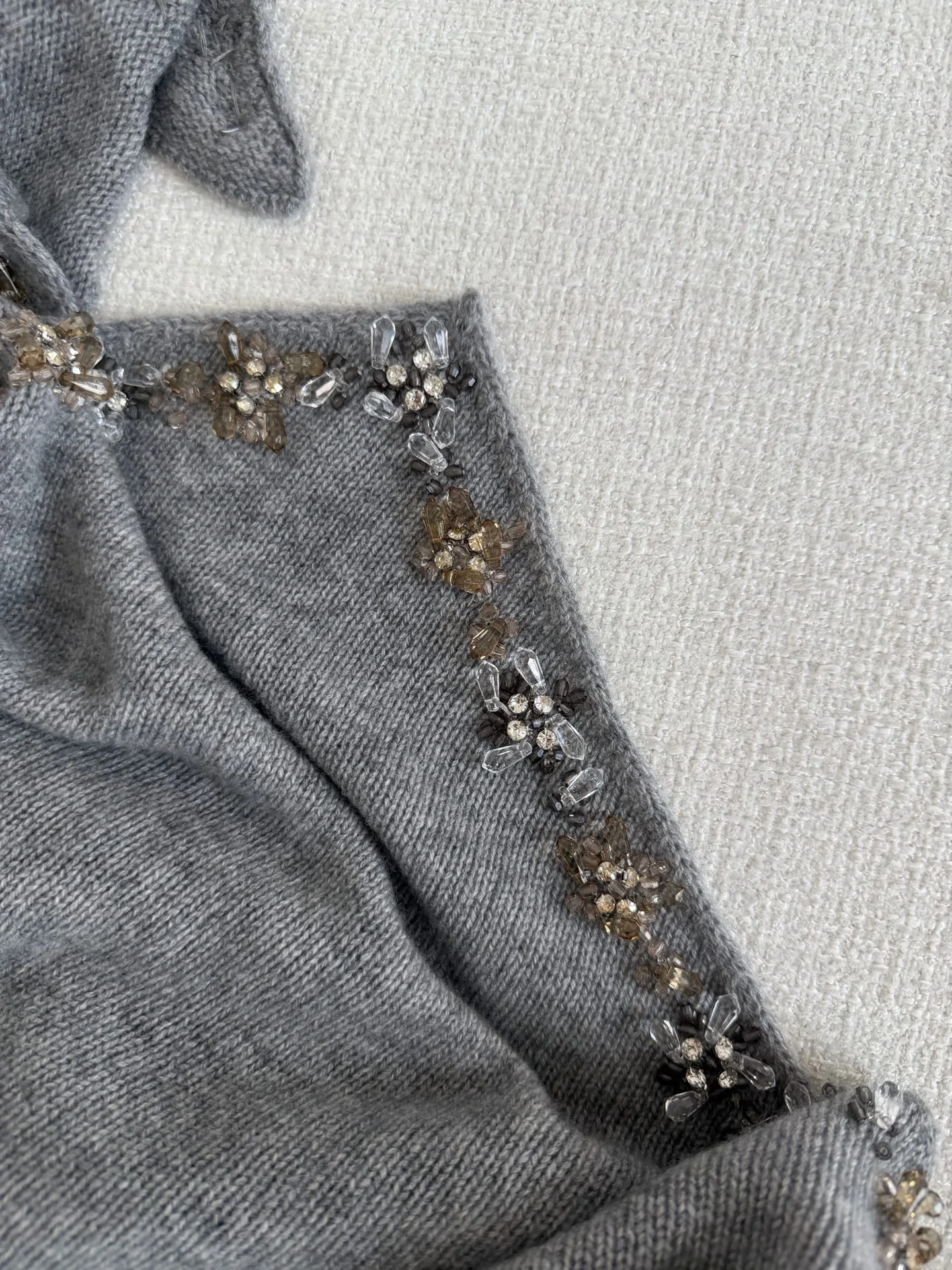 PRADA Sweaters Cashmere Grey-Gold S-L C90202609061060 - Image 5