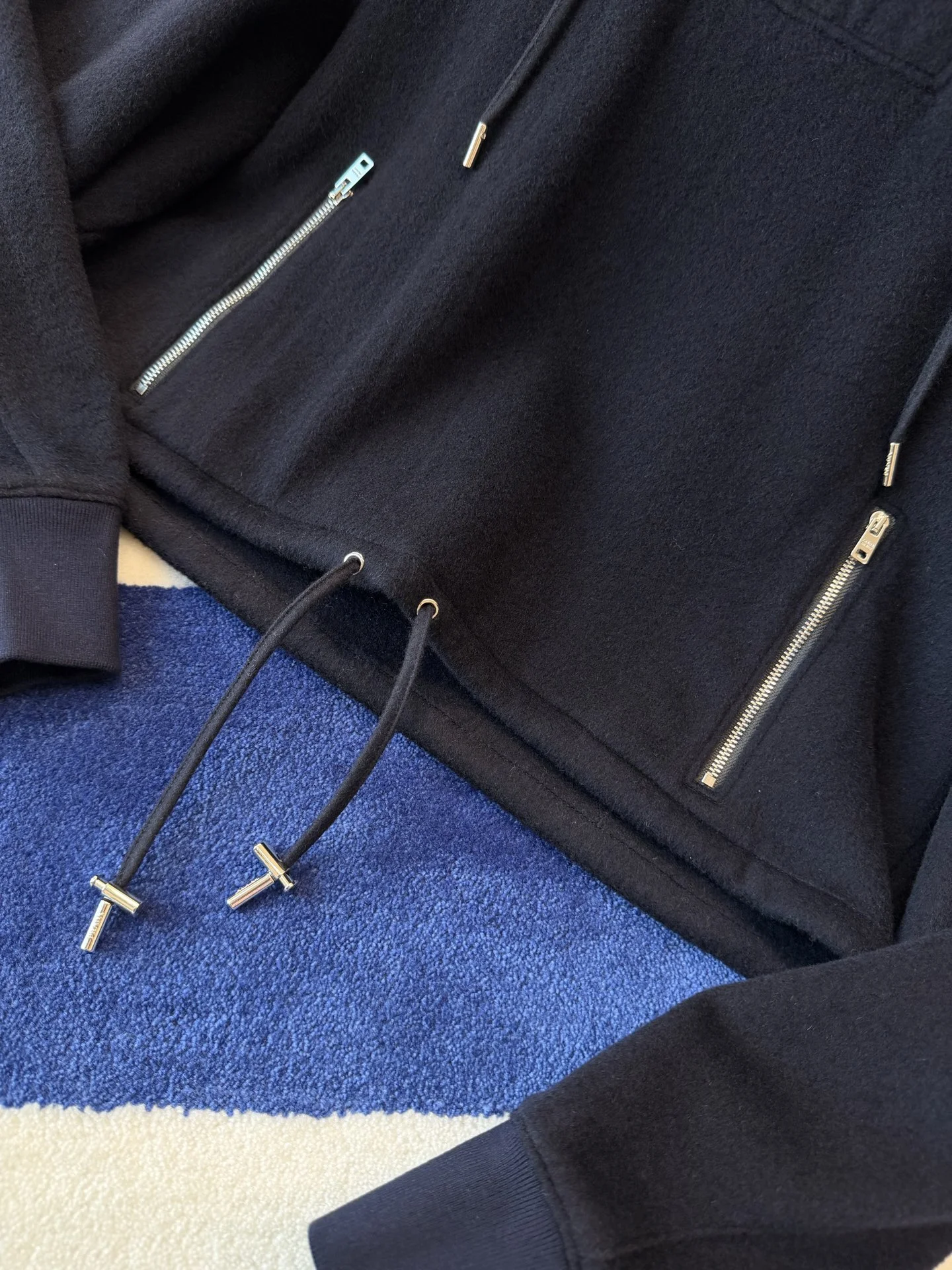 PRADA Sweaters Cashmere Wool Navy-Silver S-L D55202609060027 - Image 5