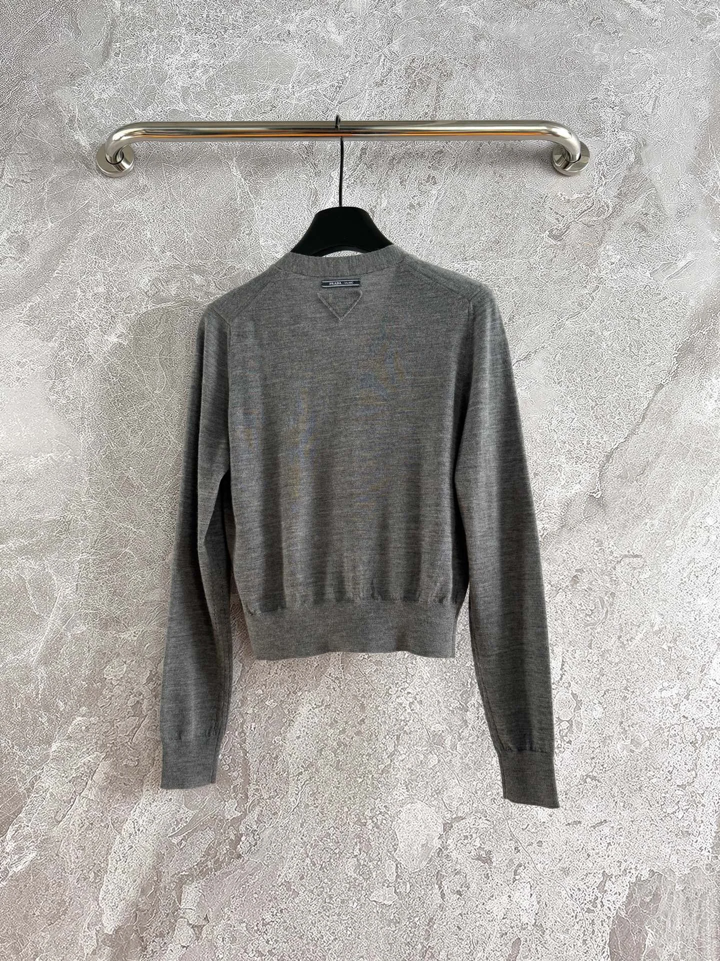 PRADA Sweaters Fine Wool Gray 36-40 C15202609062454 - Image 9