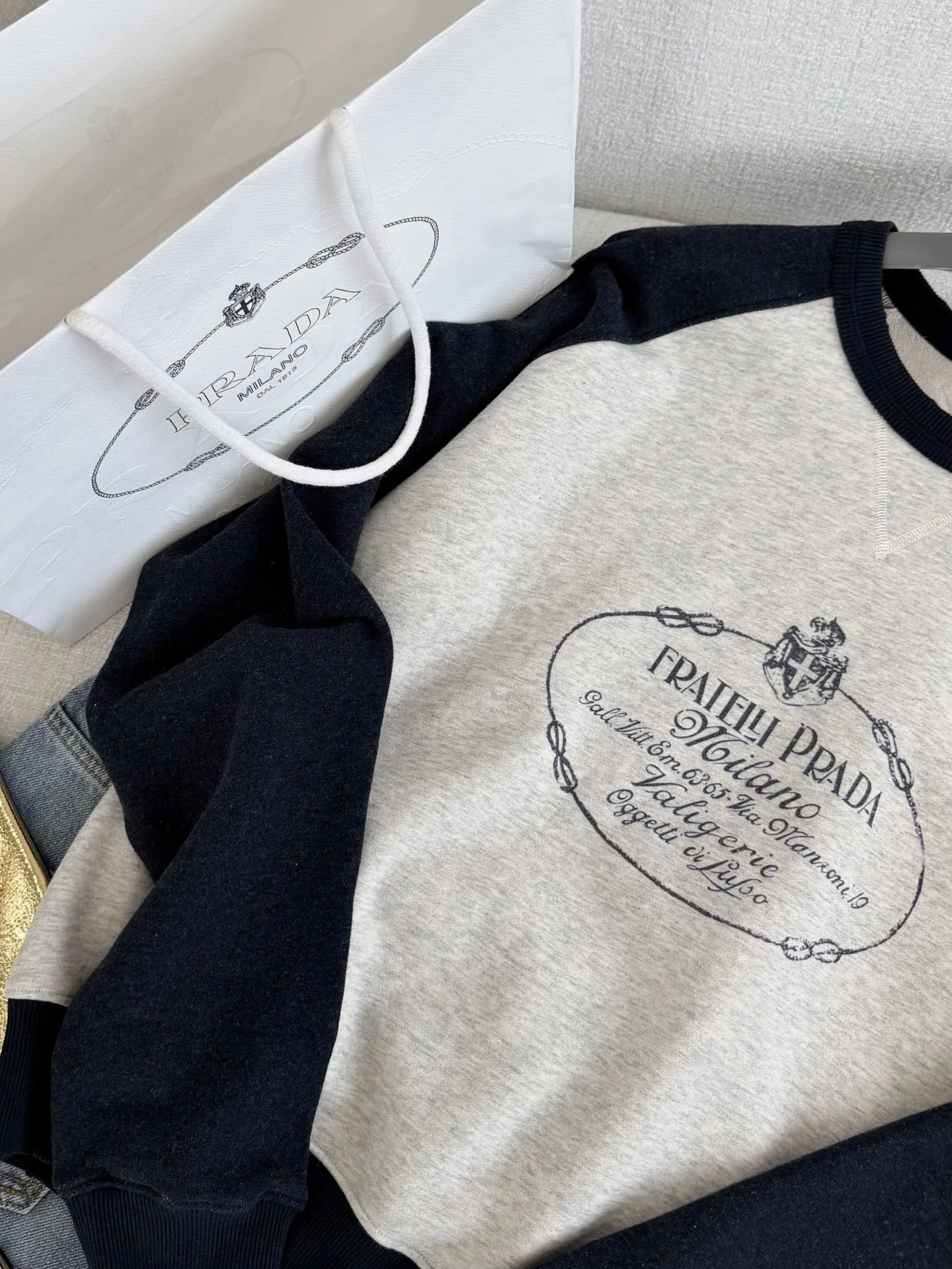 PRADA Sweaters Gray-Black S-L B65202609061043 - Image 3