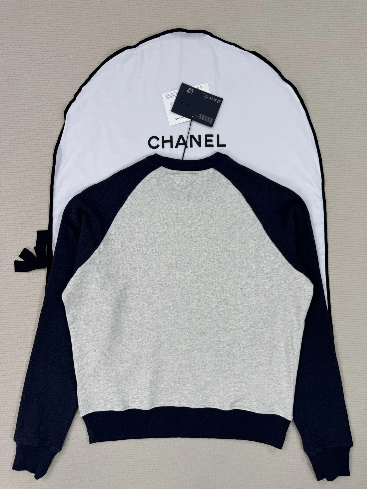 PRADA Sweaters Grey-Navy S-L B65202609063139 - Image 2