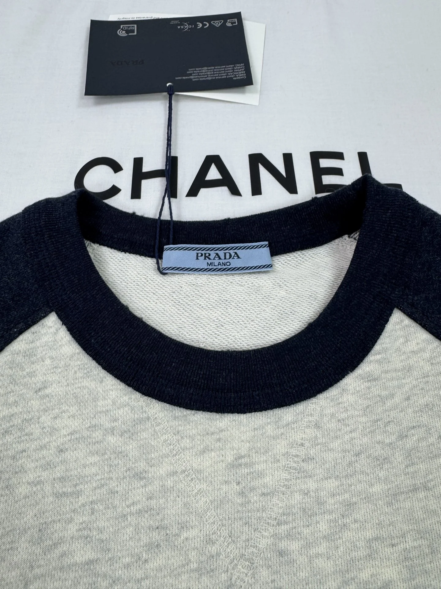 PRADA Sweaters Grey-Navy S-L B65202609063139 - Image 5