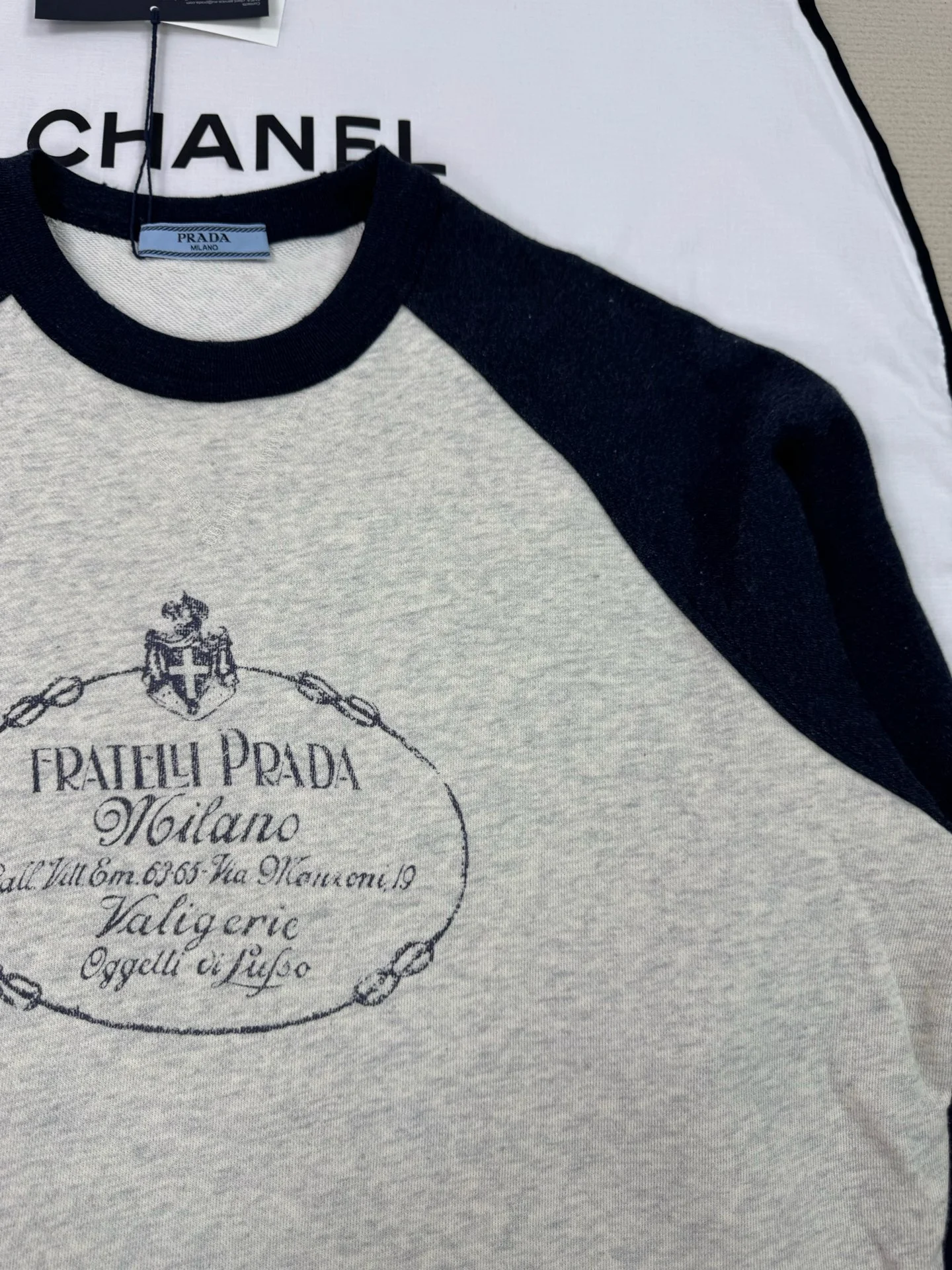 PRADA Sweaters Grey-Navy S-L B65202609063139 - Image 6