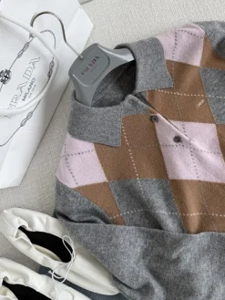 Alternative view of PRADA Sweaters Grey-Pink-Brown S-L C55202609063615