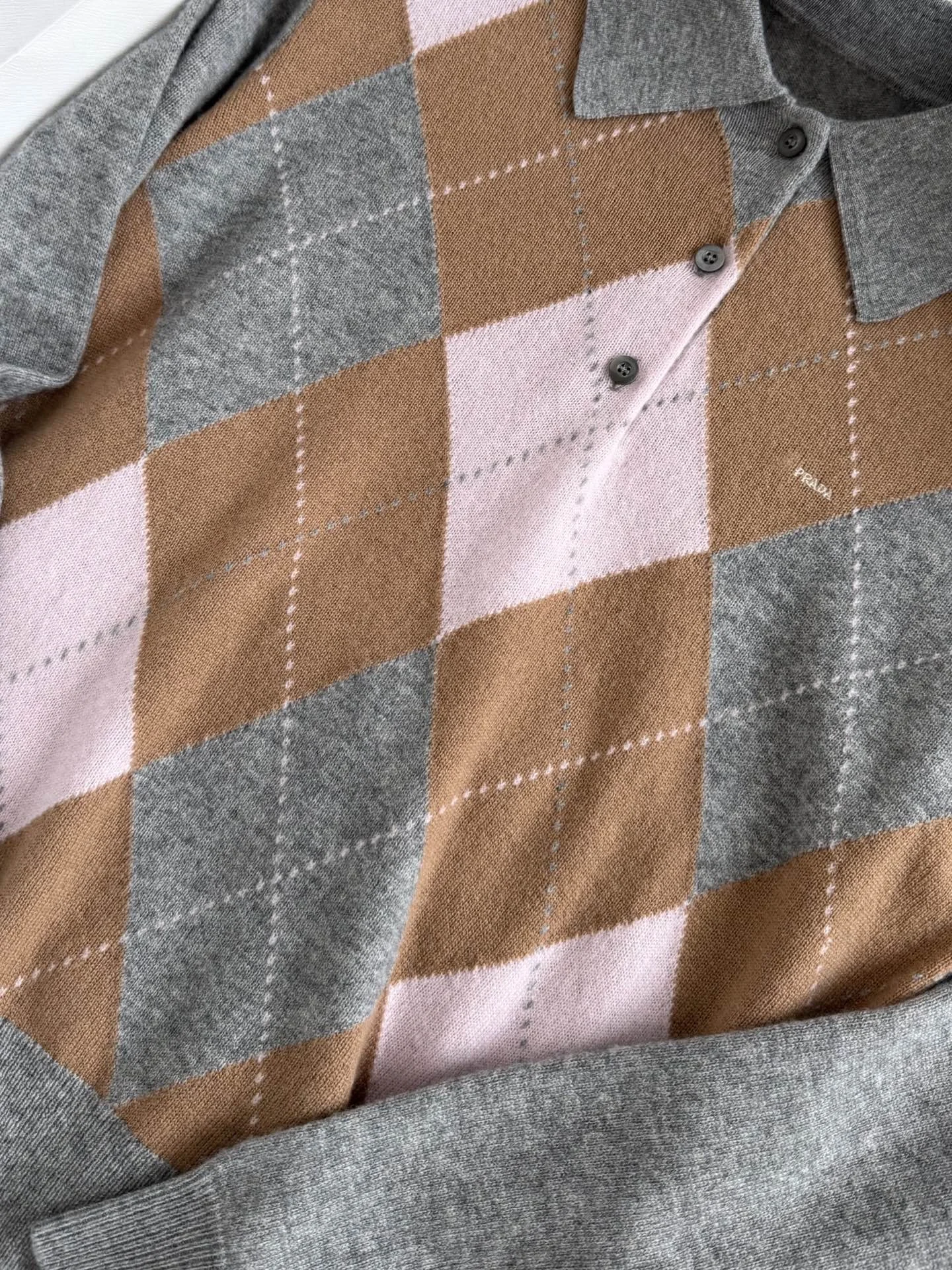 PRADA Sweaters Grey-Pink-Brown S-L C55202609063615 - Image 4
