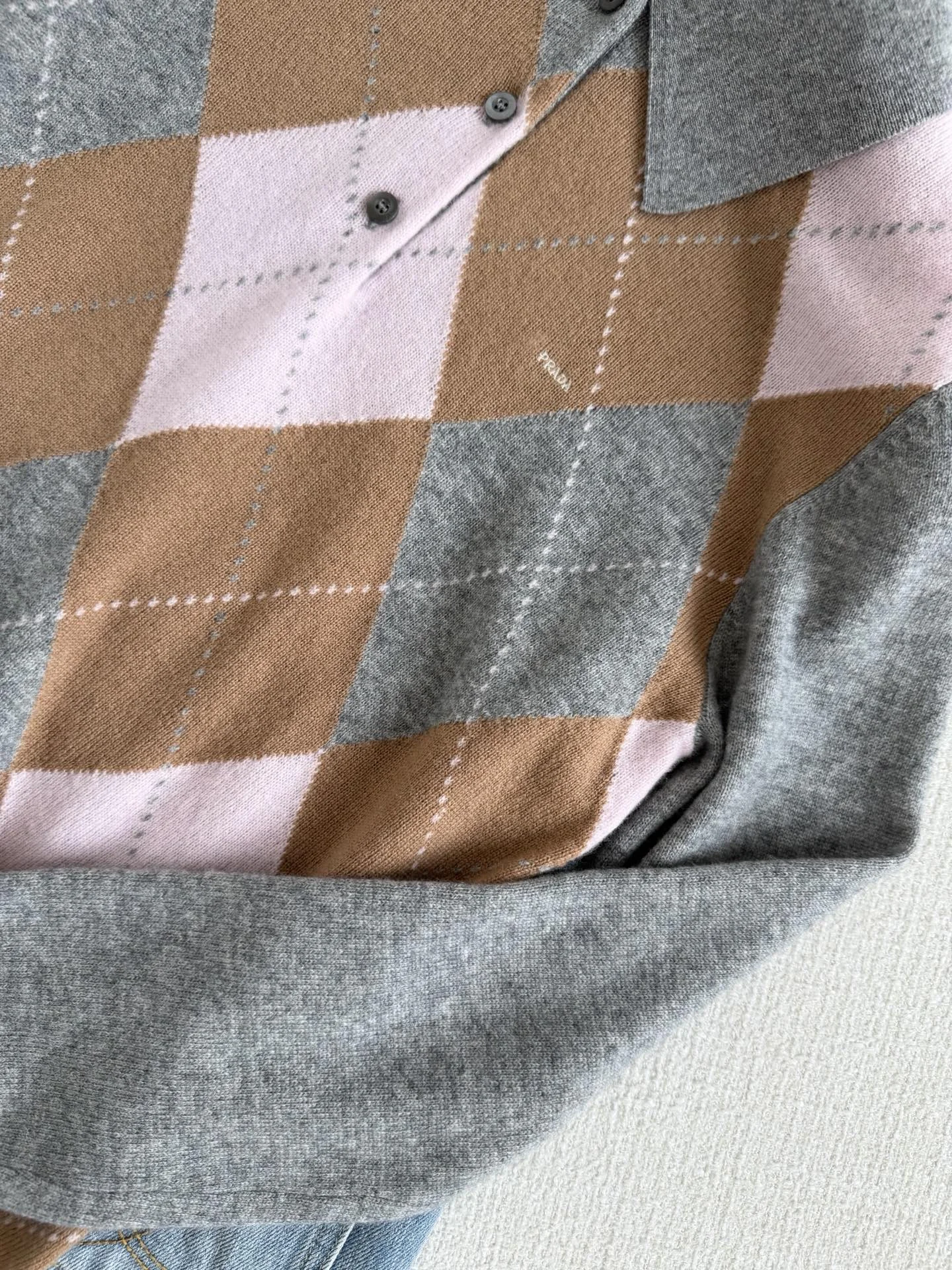 PRADA Sweaters Grey-Pink-Brown S-L C55202609063615 - Image 5