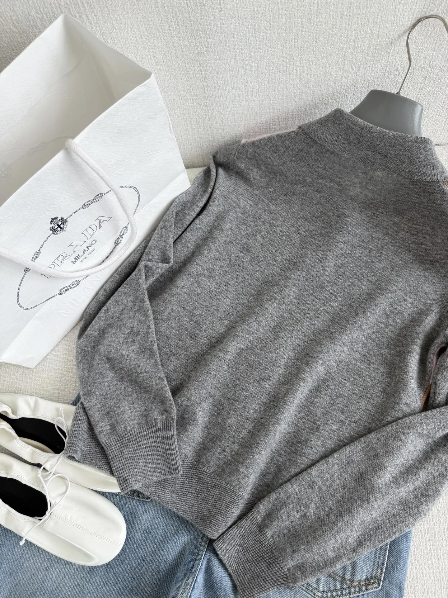 PRADA Sweaters Grey-Pink-Brown S-L C55202609063615 - Image 8