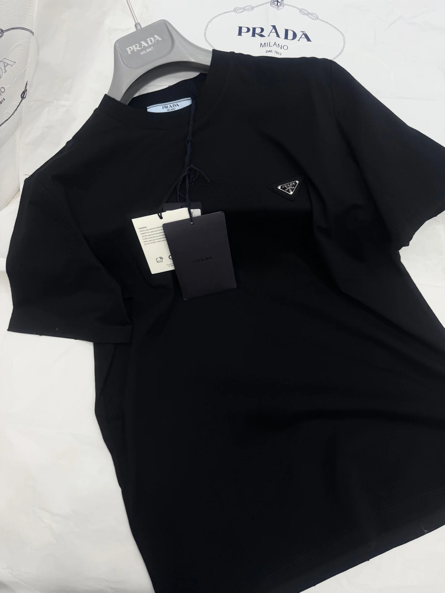 PRADA T-shirts Black S-L A95202609063625