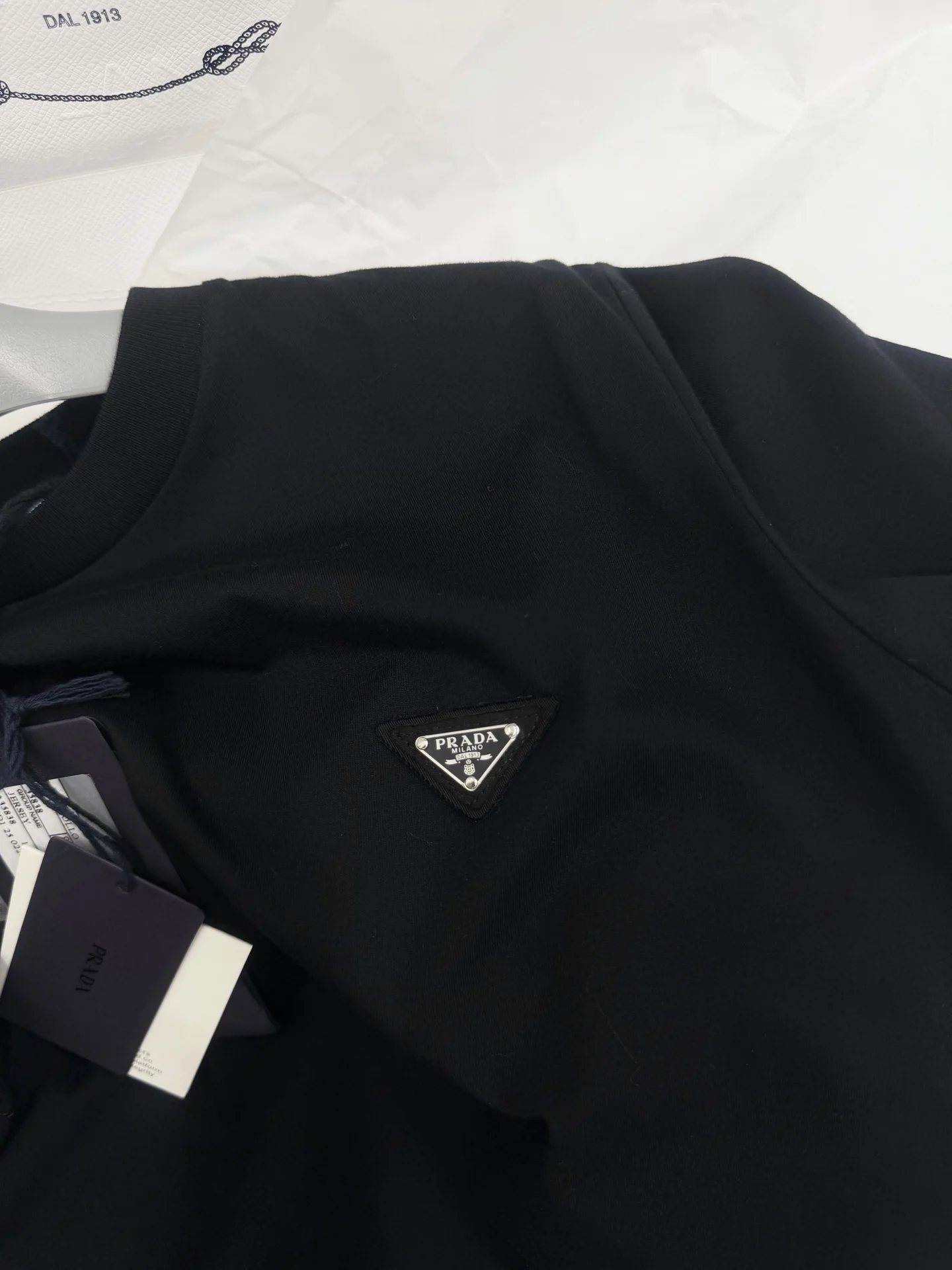 PRADA T-shirts Black S-L A95202609063625 - Image 5