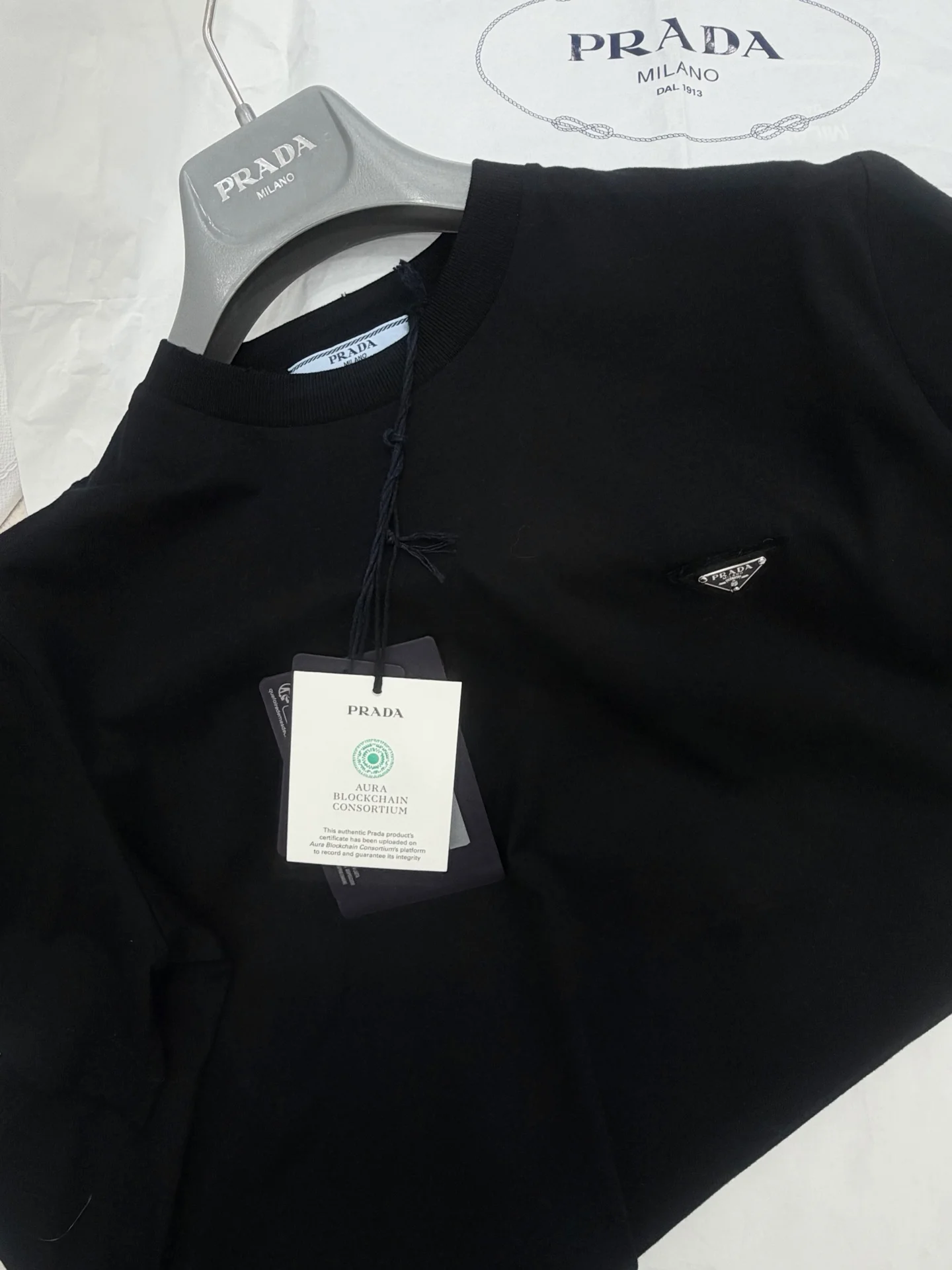 PRADA T-shirts Black S-L A95202609063625 - Image 6