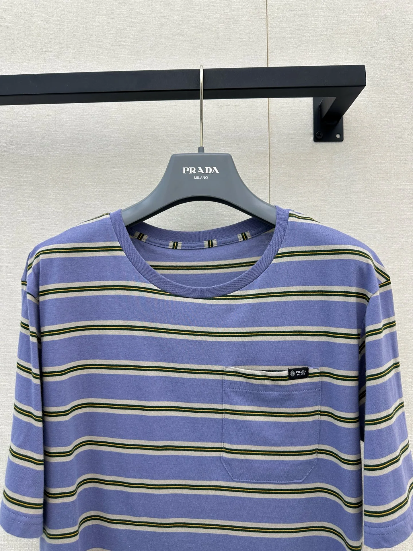 PRADA T-shirts Blue-Gray S-L A95202609061330 - Image 2
