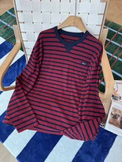 Alternative view of PRADA T-shirts Red-Navy S-L B25202609060038