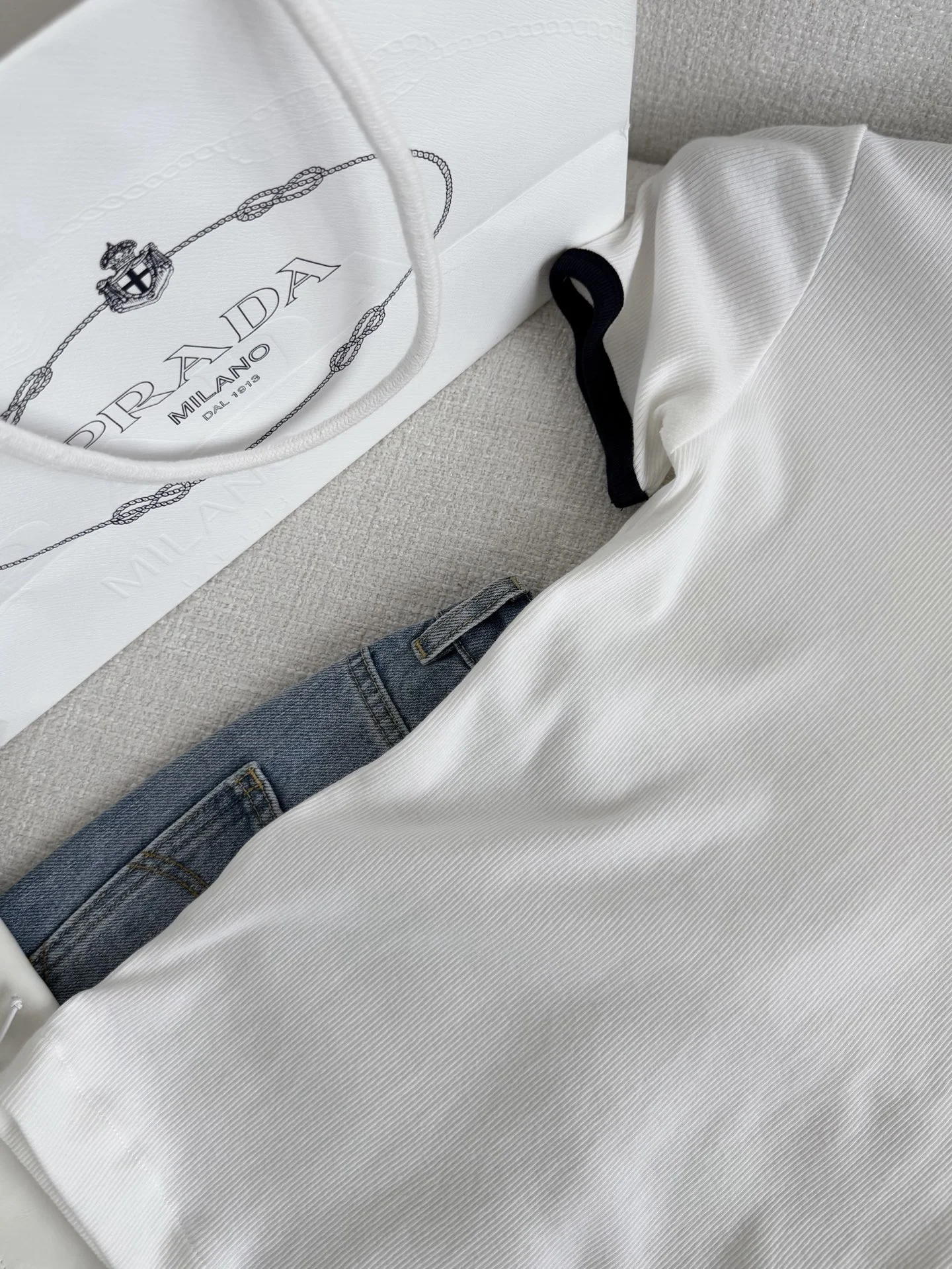 PRADA T-shirts White-Black S-L A85202609063129 - Image 3