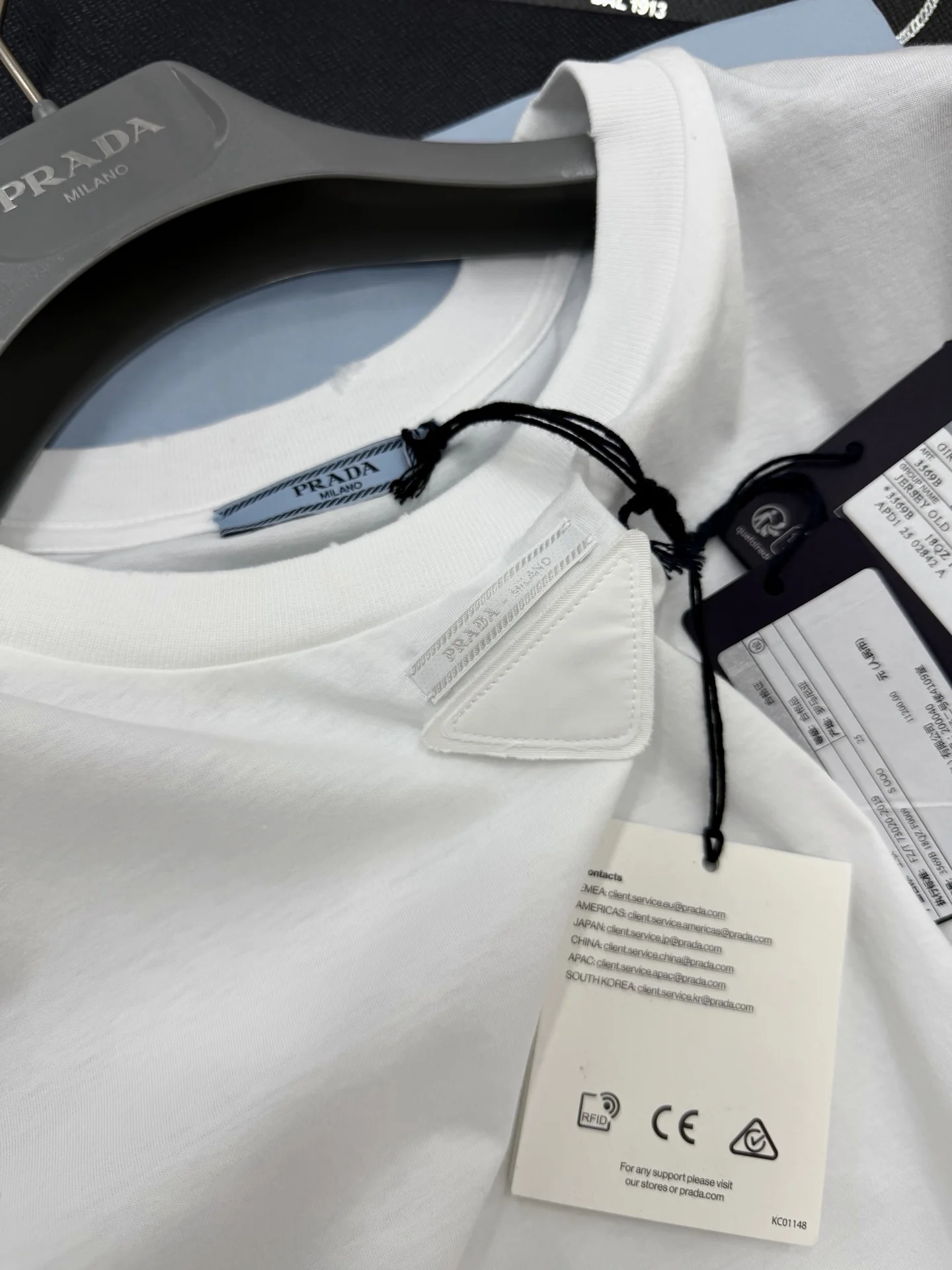 PRADA T-shirts White S-L B15202609063626 - Image 5