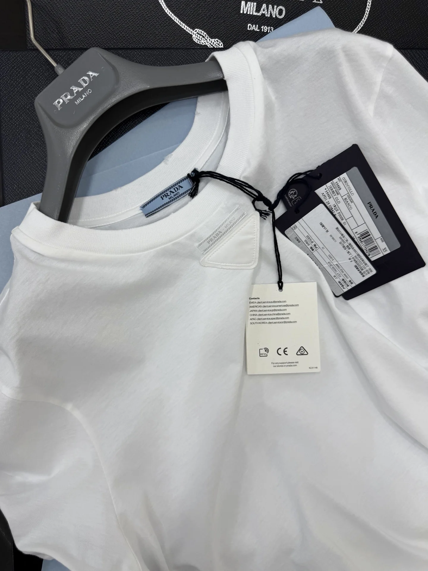PRADA T-shirts White S-L B15202609063626 - Image 6