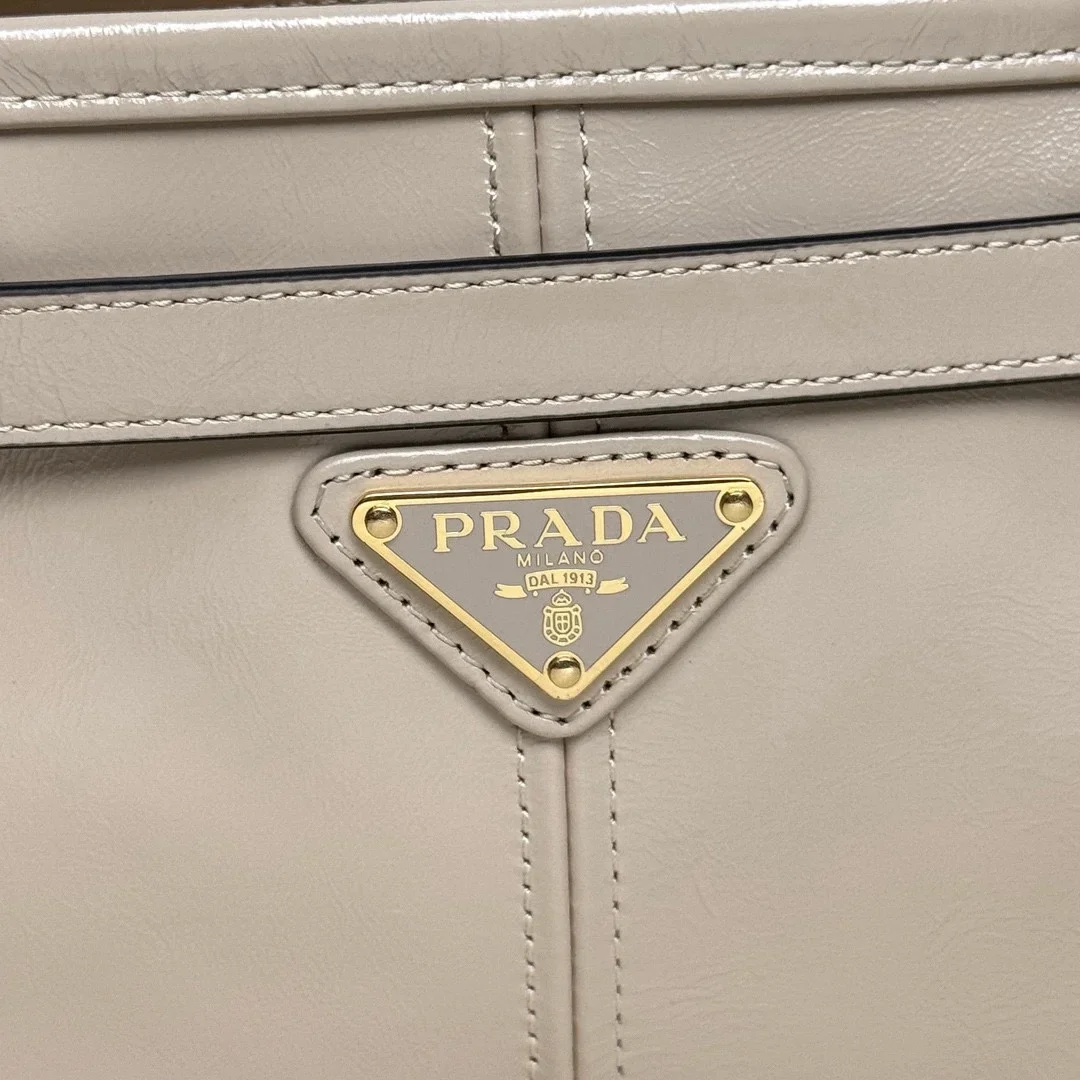 PRADA Totes Bags Beige-Gold 38X30X12CM G60202609090435 - Image 5