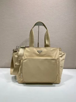 Alternative view of PRADA Totes Bags Nylon Beige 35X30X17CM D80202609090433