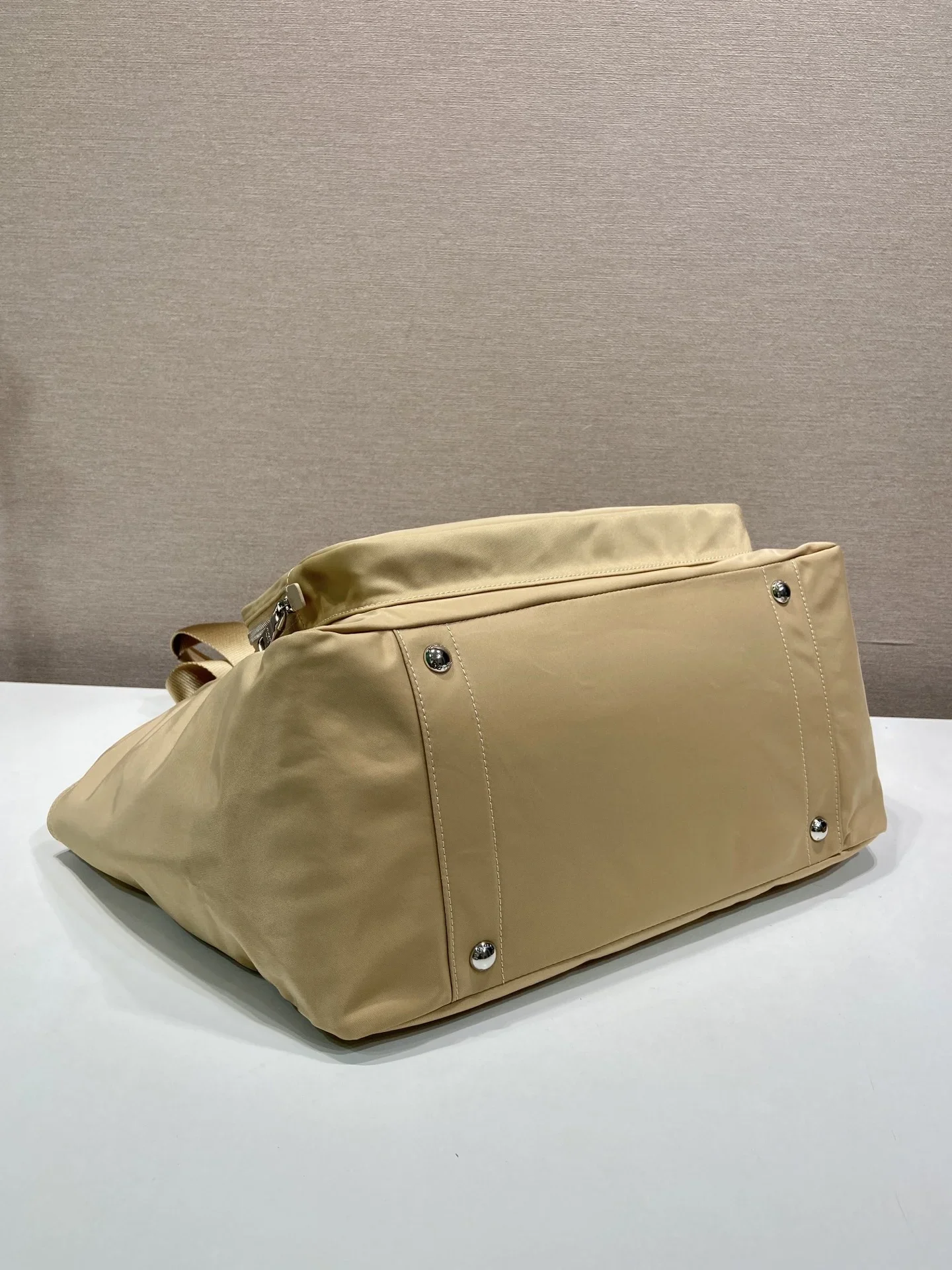 PRADA Totes Bags Nylon Beige 35X30X17CM D80202609090433 - Image 6