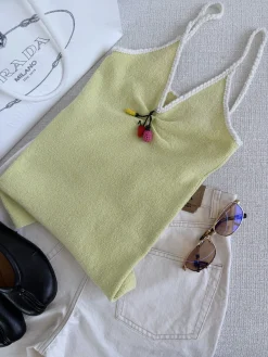 PRADA Vests Yellow-White S-L B40202609063133