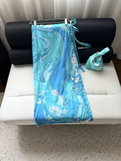 PUCCI Beachwear Cotton Blue-White 36-42 B15202609062423