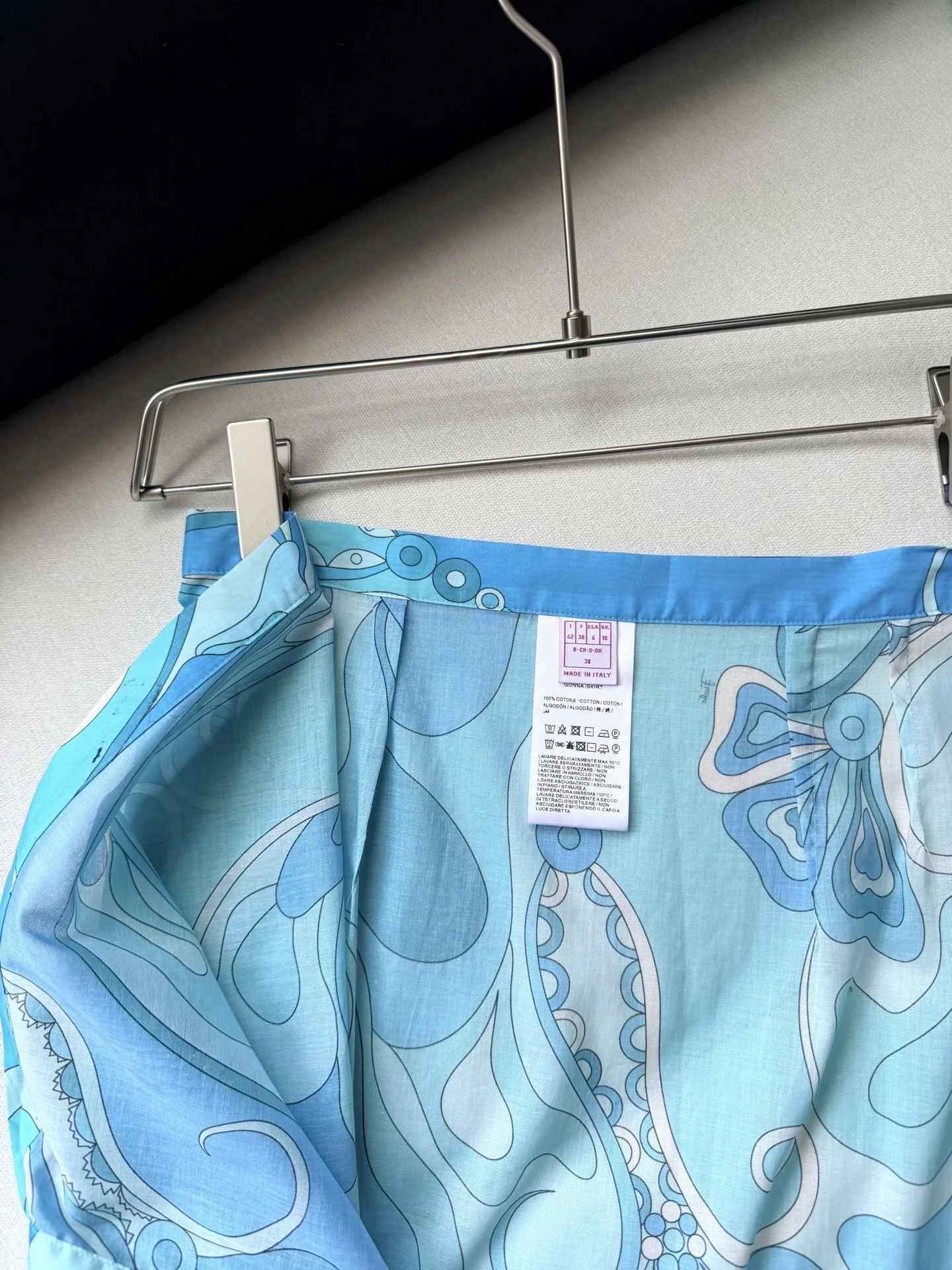 PUCCI Beachwear Cotton Blue-White 36-42 B15202609062423 - Image 4