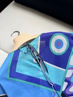 Alternative view of PUCCI Dresses Cotton Blue-Purple One Size C15202609063523