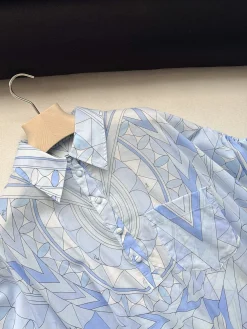 Alternative view of PUCCI Dresses Cotton Blue-White 36-42 C26202609060920