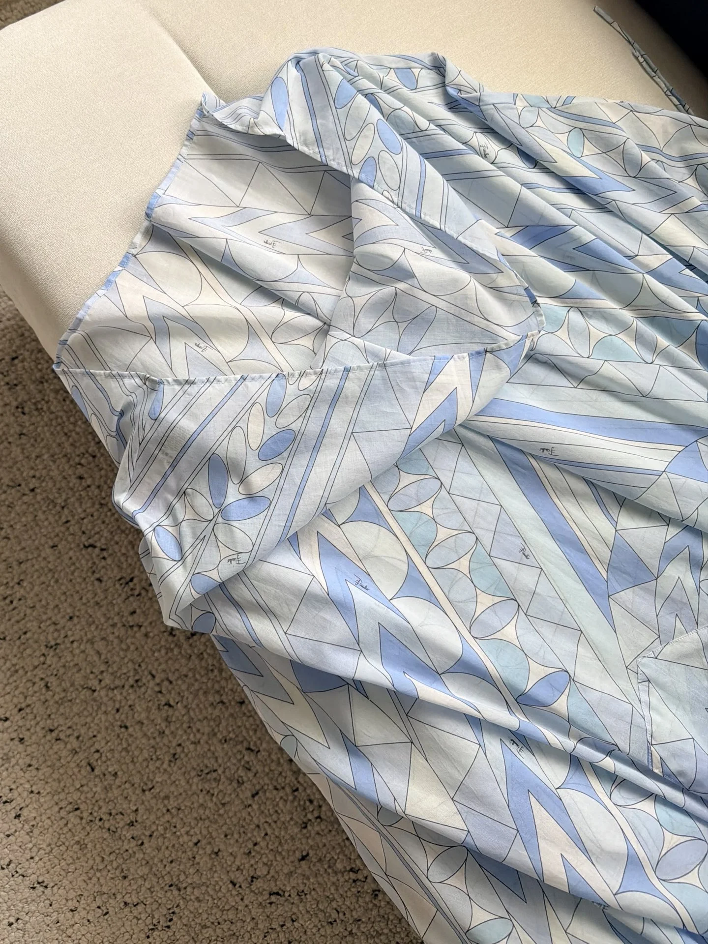 PUCCI Dresses Cotton Blue-White 36-42 C26202609060920 - Image 7