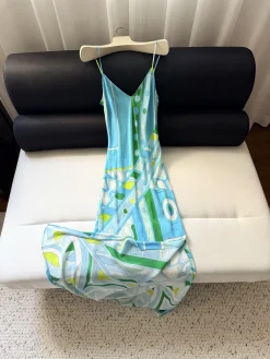 PUCCI Dresses Silk Crepe Blue-Green 36-42 F15202609062401