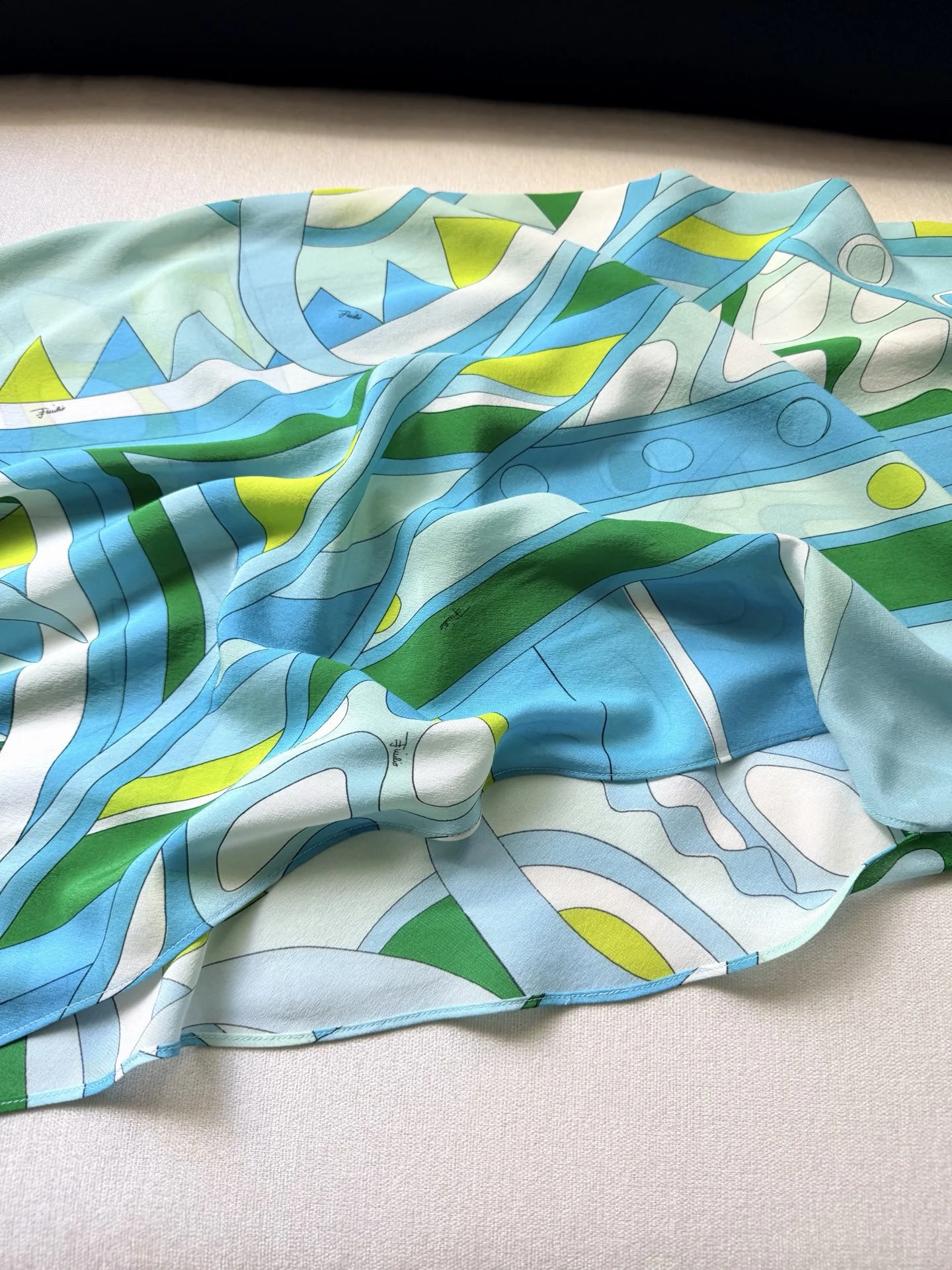 PUCCI Dresses Silk Crepe Blue-Green 36-42 F15202609062401 - Image 5