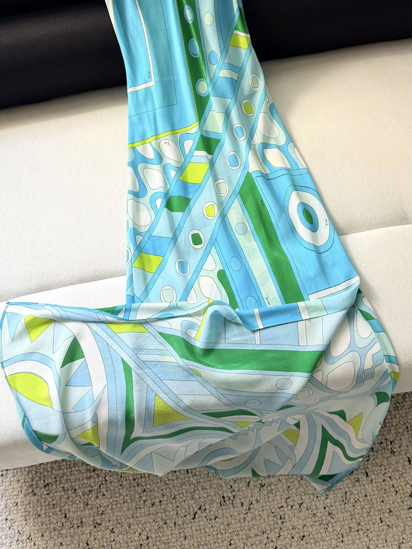 PUCCI Dresses Silk Crepe Blue-Green 36-42 F15202609062401 - Image 6