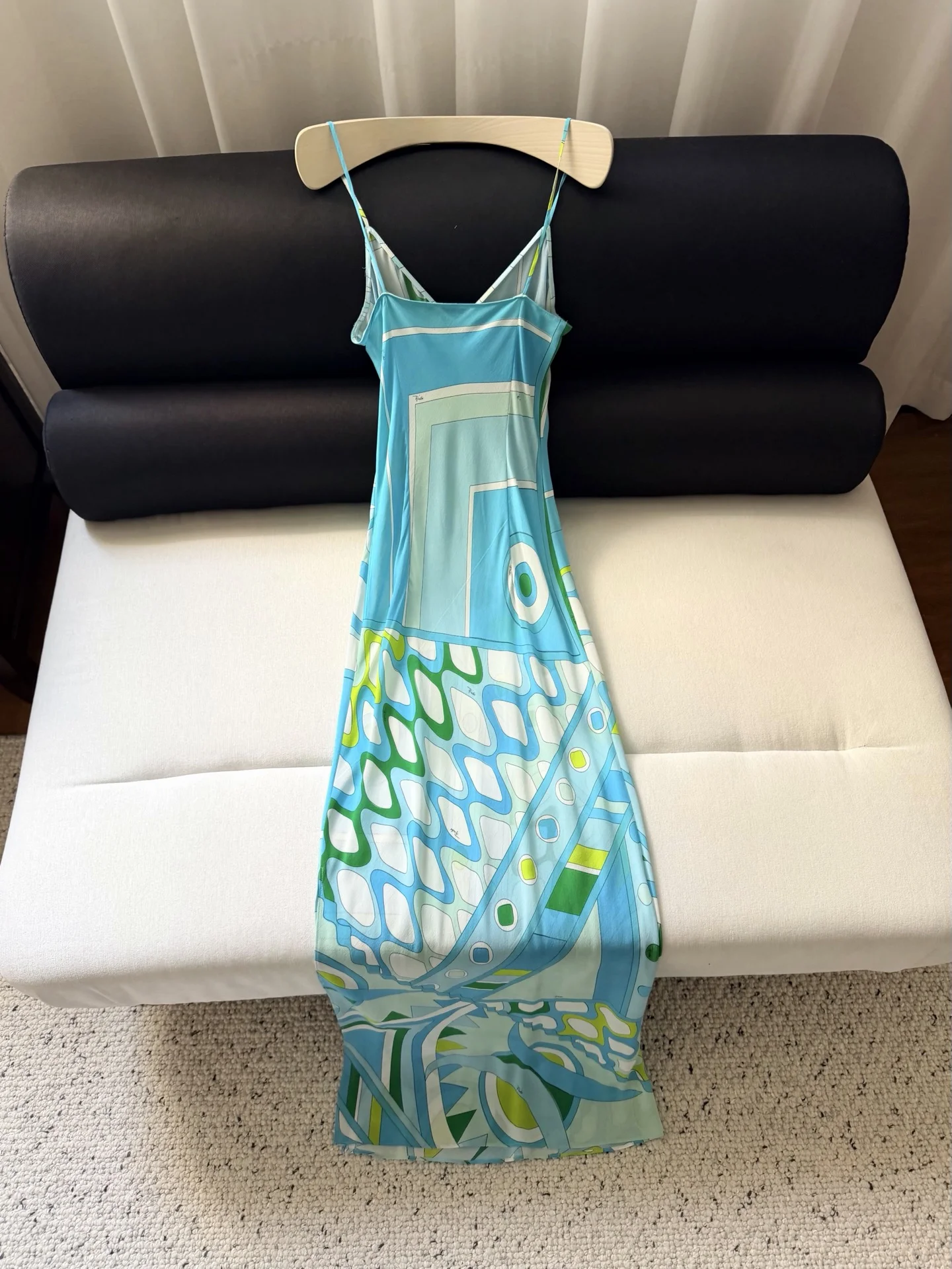 PUCCI Dresses Silk Crepe Blue-Green 36-42 F15202609062401 - Image 9