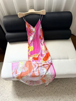 PUCCI Dresses Silk Crepe Pink-Orange 36-42 F15202609063512