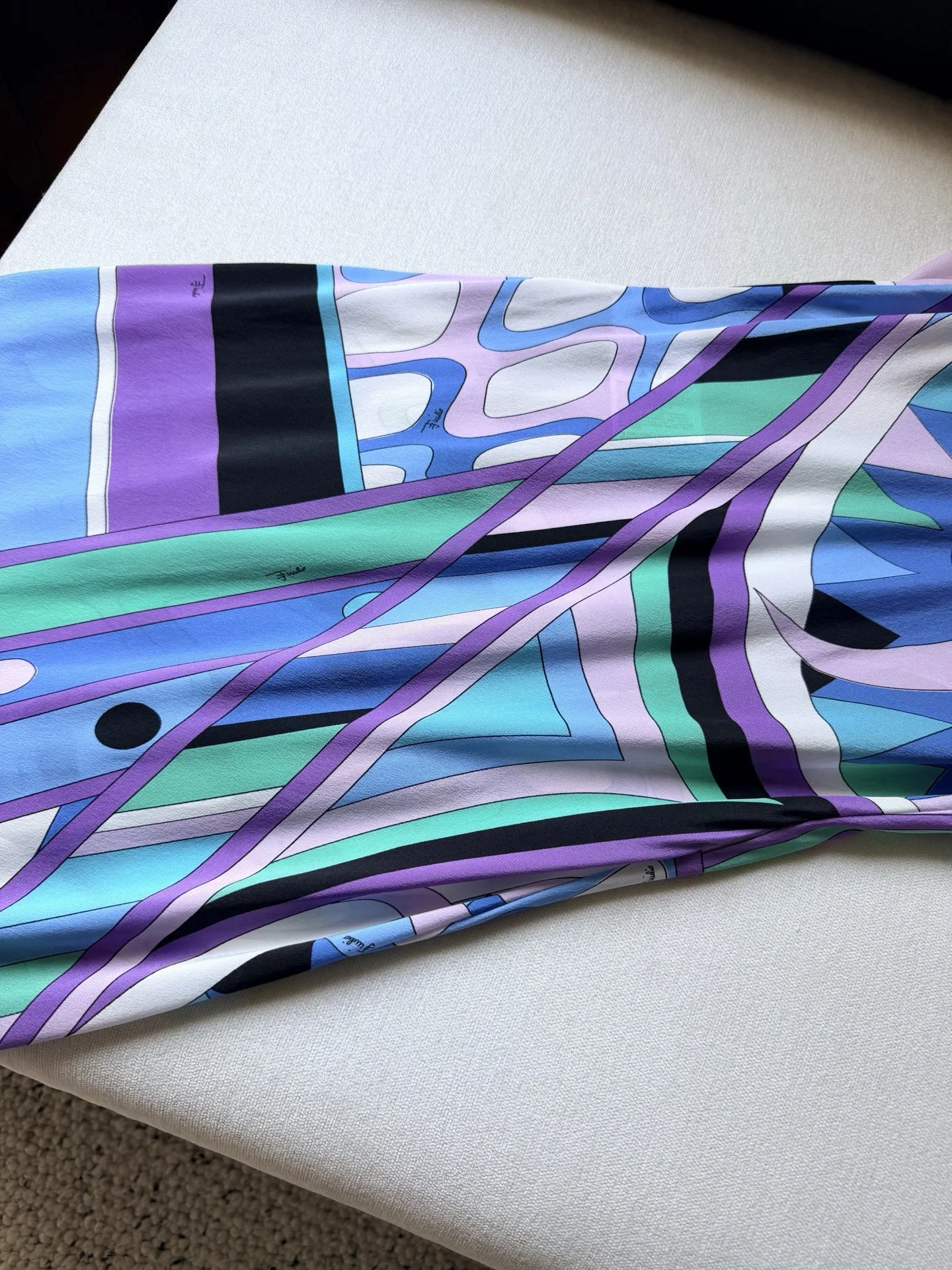 PUCCI Dresses Silk Crepe Purple-Blue-Green 36-42 F15202609060917 - Image 5