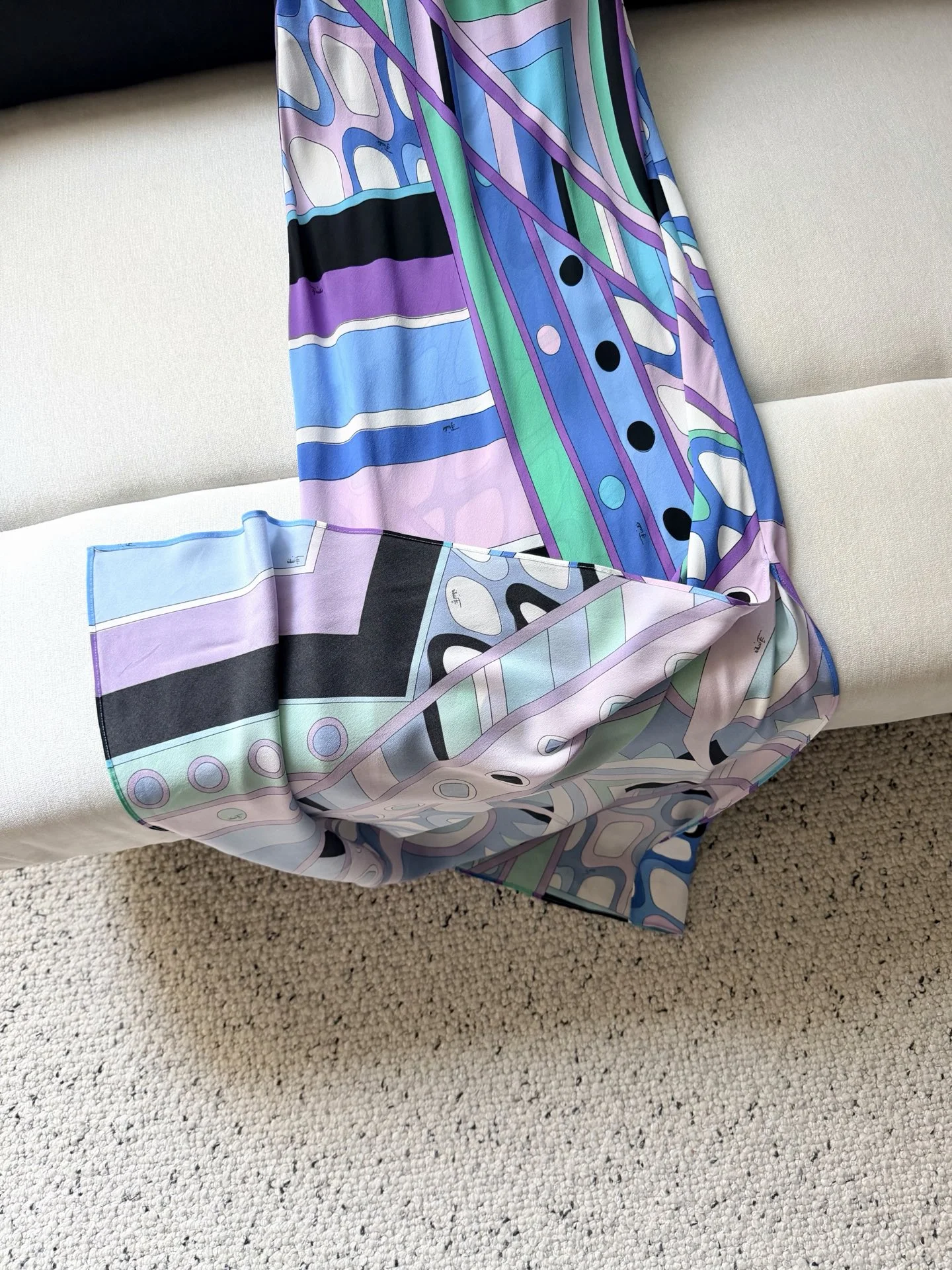 PUCCI Dresses Silk Crepe Purple-Blue-Green 36-42 F15202609060917 - Image 6