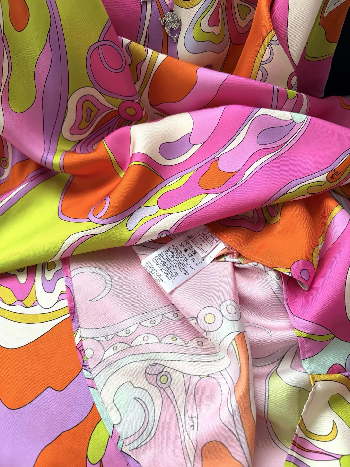 PUCCI Dresses Silk Pink-Orange 36-42 I20202609062432 - Image 8