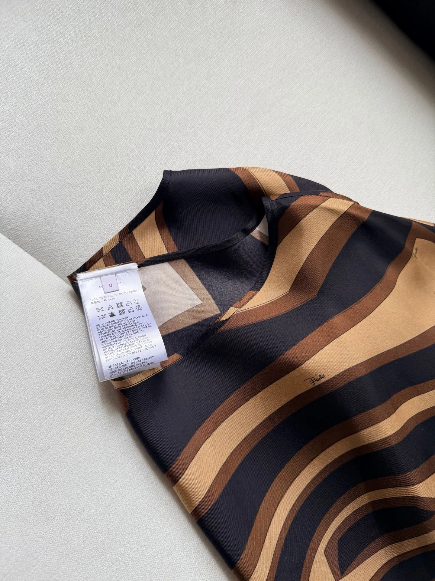 PUCCI Dresses Silk Twill Black-Brown One Size H90202609060946 - Image 8
