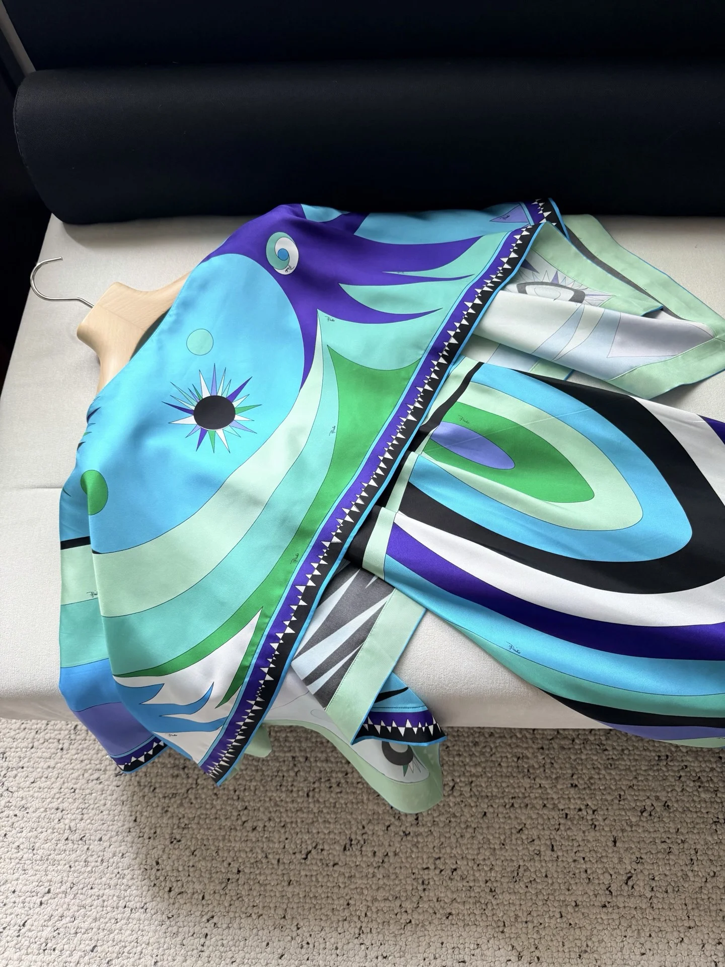 PUCCI Dresses Silk Twill Blue-Green 36-42 A020202609062444 - Image 3