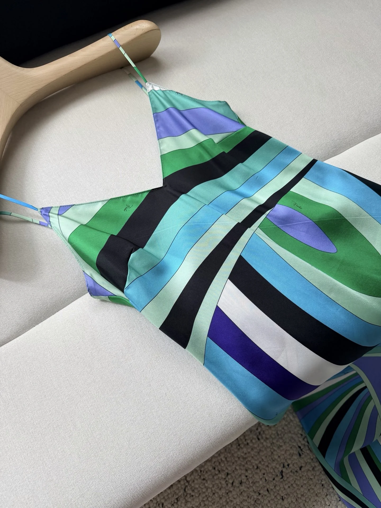 PUCCI Dresses Silk Twill Blue-Green 36-42 A020202609062444 - Image 4