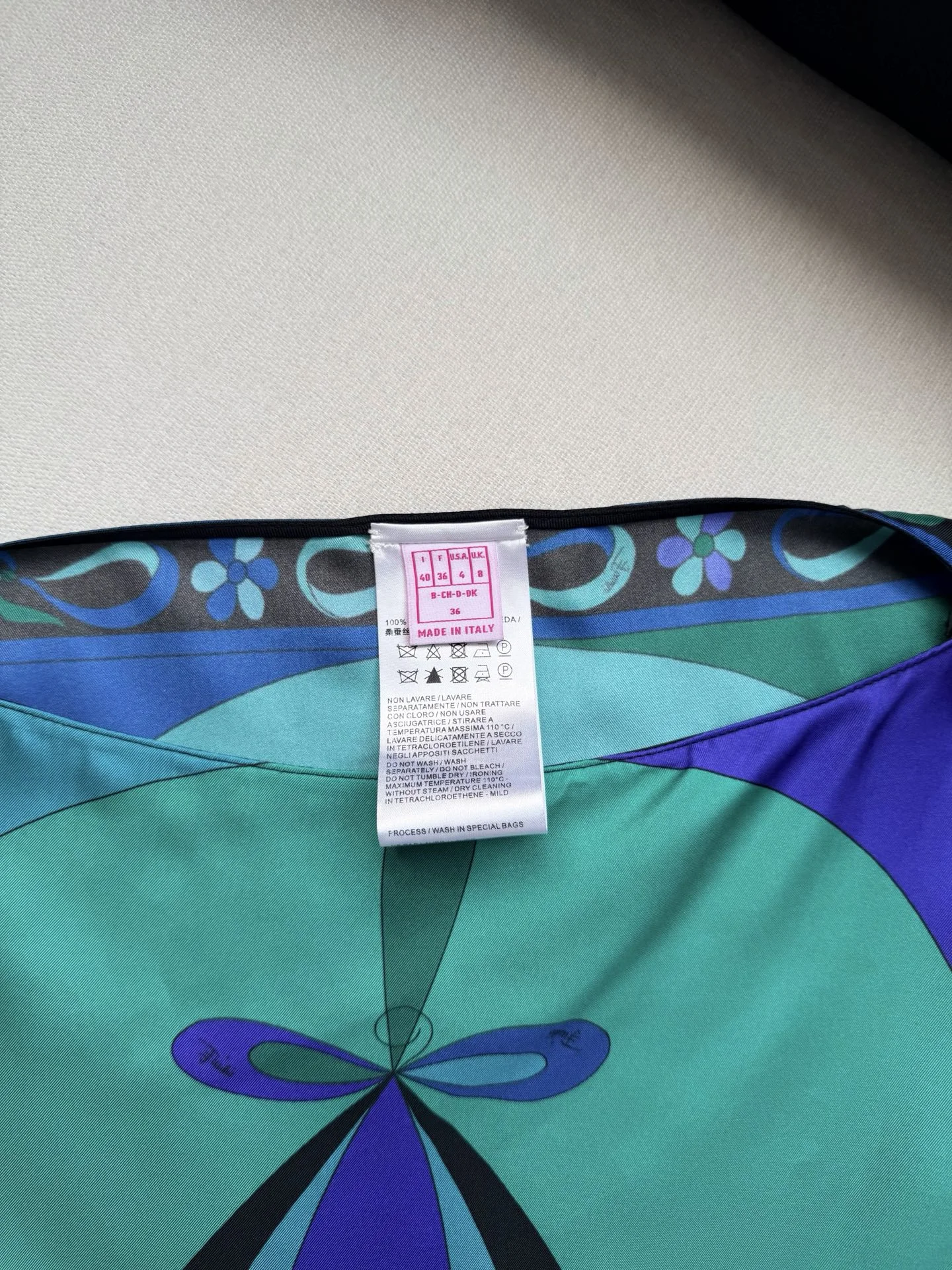 PUCCI Dresses Silk Twill Blue-Green 36-42 A020202609063499 - Image 8