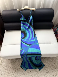 PUCCI Dresses Silk Twill Blue-Green-Black 36-42 A020202609063500