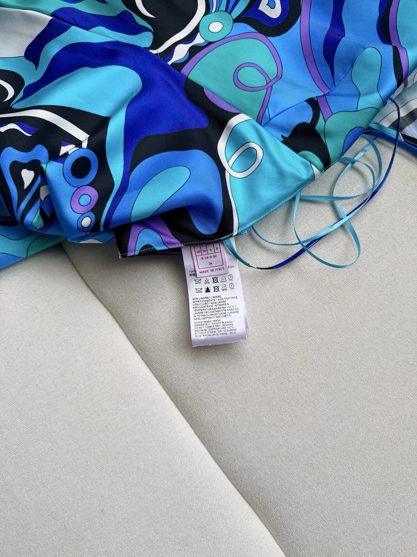 PUCCI Dresses Silk Twill Blue-Purple 36-42 A020202609063524 - Image 8